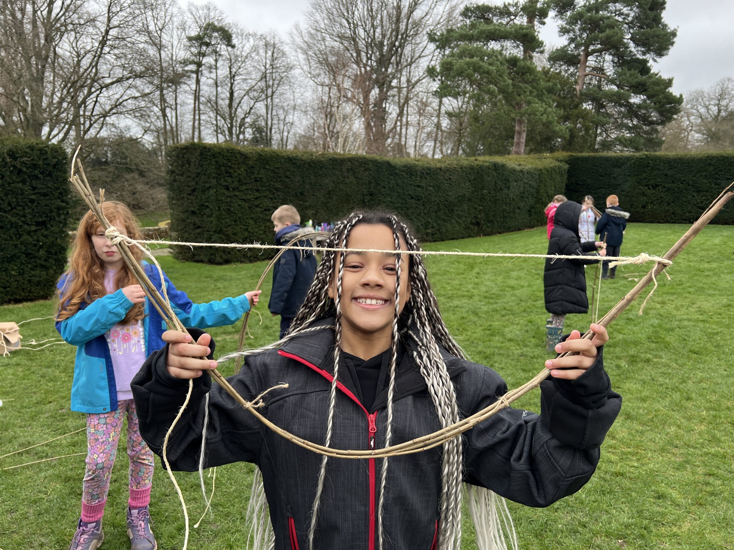 Look Mrs Boyle, my bow is as big as my smile at Ufton Court!